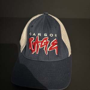 Richardson Carson Rage Navy Blue and White Y2K style hat